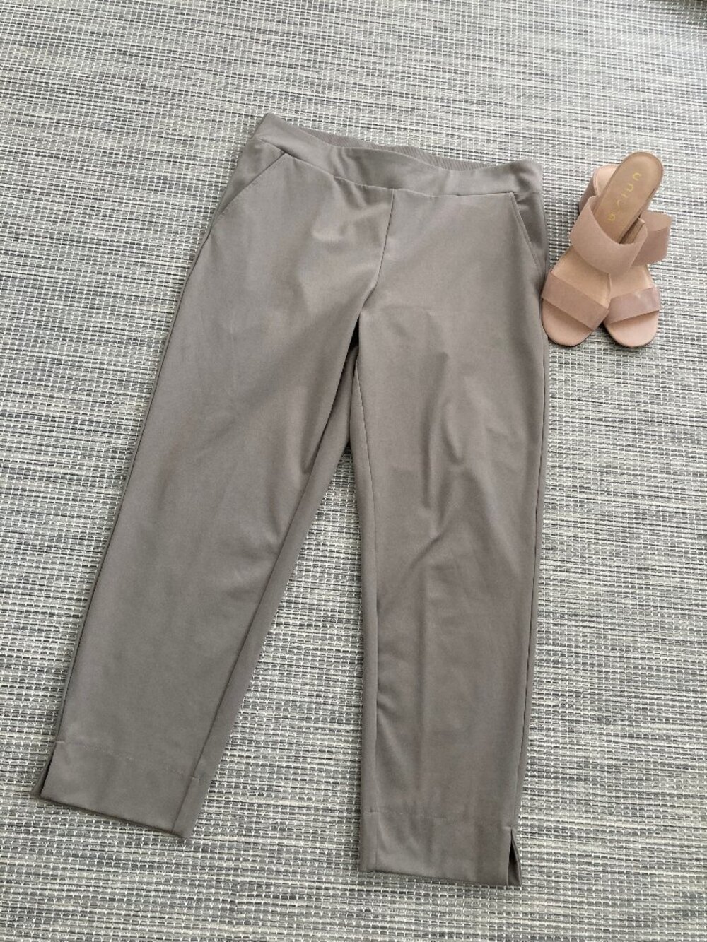 Rachel Zoe Khaki Pull On Pant Large